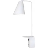 Grönlund Vigo USB seinävalaisin E27 70cm valkoinen