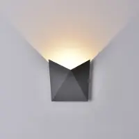 MANTRA Triax LED seinävalaisin 8W 3000K IP54 17cm grafiitinharmaa