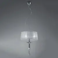 MANTRA Tiffany riippuvalaisin kromi 3xE27 + G9
