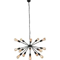 Nowodvorski Lighting Riippuvalaisin Rod , himmennettävä, Musta, Olohuone/ruokailutila, Metalli, Moderni