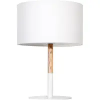 Grönlund Haag pöytävalaisin E27 43cm valkoinen/puu