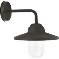 Malmbergs Ek seinävalaisin lyhty IP44 E27 32,5cm musta
