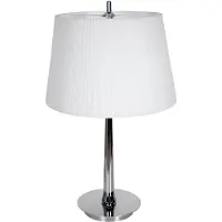 Grönlund Eiffel pöytävalaisin 67cm 2xE27 kromi/valkoinen