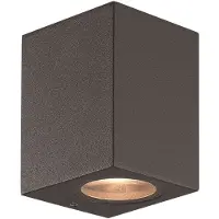Malmbergs Ume seinävalaisin IP65 GU10 10cm tummanharmaa