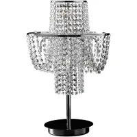 Grönlund Glamour pöytävalaisin 58 cm 6xG4 kromi/kristalli