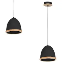 Valotorni Studio riippuvalaisin E27 21cm musta/puu