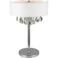 Grönlund Brilliant pöytävalaisin 57cm 2xE14 valkoinen
