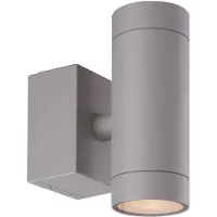 Malmbergs Eklof V seinävalaisin GU10 IP54 17cm hopea