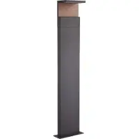 Mantra-Iluminacion Ruka LED pylväsvalaisin 13W 3000K IP54 harmaa/puu
