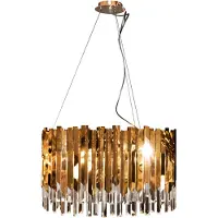 Grönlund Grandeur riippuvalaisin Ø62cm 6xE14 kulta/kristalli