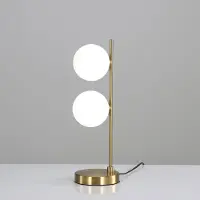 ACB Doris pöytävalaisin 2xG9 45cm antiikkikulta/opaali