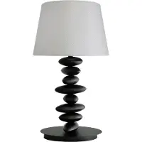 Grönlund Stone pöytävalaisin 53 cm E27 musta/harmaa