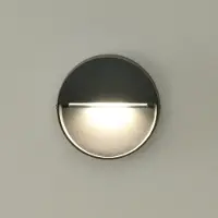 ACB Spica LED seinävalaisin IP65 4W 10cm antrasiitti