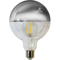 Valotorni LED-filamenttilamppu LED 7W G125 E27 hopea 3000K