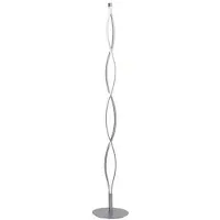 MANTRA Sahara lattiavalaisin LED hopea/kromi 21W 1800lm 3000K