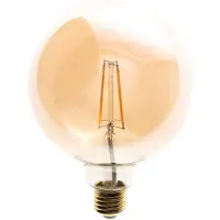 Valotorni LED-filamenttilamppu LED 6W G125 E27 2700K Amber