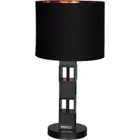 Sessak Hello Sunshine pöytävalaisin E27 49,5cm musta