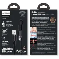 JOYROOM USB - Lightning-kaapeli 2,4A 1,2 m (S-1224N2 Musta)