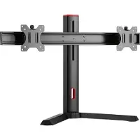 Alterzone Pro Duo -pelinäyttöjalusta kahdelle 17"-27" näytölle, musta