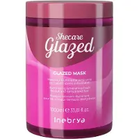 Inebrya Shecare Glazed Mask kosteuttava naamio hiusten kiiltoa ja pehmeyttä lisäävä 1000 ml