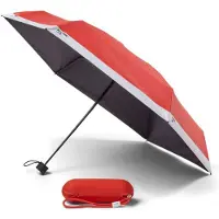 Copenhagen Umbrella Folding In Carry Case - Red - 90 cm