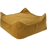 WigiWama Square Ottoman Teddy - Brown - 60X 60X 20CM