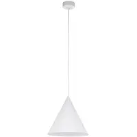 TK Lighting Riippuvalaisin Cono , himmennettävä, Valkoinen/opaali, Olohuone/ruokailutila, Metalli, Moderni