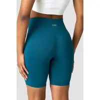 ICANIWILL Define Seamless V-shape Biker Shorts Teal Blue