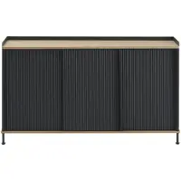 Muuto Enfold senkki 148 x 45 cm - oiled oak Anthracite Black