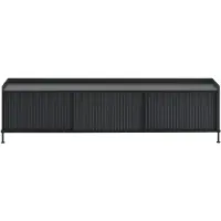Muuto , Enfold senkki 186 x 45 cm - Black Anthracite Black