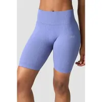 ICANIWILL Ribbed Define Seamless Biker Shorts Violet Blue