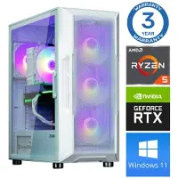 INTOP Tietokone Ryzen 5 5500 16GB 1TB SSD M.2 NVME RTX3050 6GB WIN11