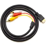 Riff HDMI A Male-3 RCA audio- ja videokaapeli 1 m