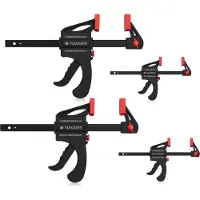 Hobby Hall Navaris ammattimainen kiinnityspuristinsarja, 4 kpl, 100–150 mm, 20–60 kg