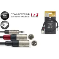 Stagg NYC1/MPS2XMR, Aux 3.5 mm/XLR, 1 m