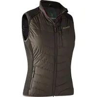 Deerhunter Lady Caroline Padded Waistcoat Brown Leaf 42