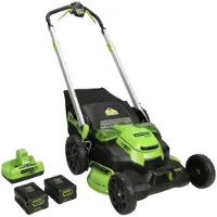 Greenworks Akkukäyttöinen ruohonleikkuri itsevetävä GD60LM61K4X; 60 V; 2x4,0 Ah akku