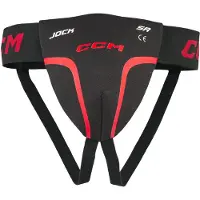 CCM Jock BLK/RED YT alasuoja