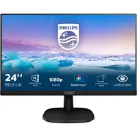 Philips 243V7QJABF/00 FHD UWC -tietokonenäyttö - 24 tuumaa - IPS-paneeli 5ms - 75Hz - HDMI/DP/VGA - FreeSync
