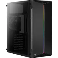 Aerocool Split -miditornikotelo RGB-valaistuksella, musta