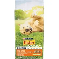 Purina Friskies Balance Chicken with Beef and Vegetables, Koiran kuivaruoka, Adult, Weight Control, 15 kg