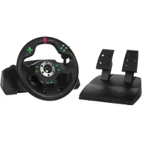 Esperanza EGW101 peliohjain Ohjauspyörä Playstation,Playstation 3 Digital USB musta,vihreä
