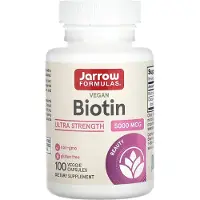 Jarrow Formulas , Biotin, 5,000 mcg, 100 Veggie Capsules