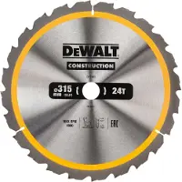 DeWalt Pysyvän pyörösahan terä 315-30 mm 24 hammasta -