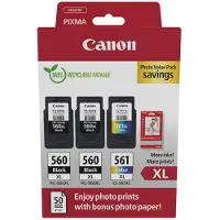 Canon Multipack 2x PG-560XL, CL-561XL + 50arkkia valokuvapaperi