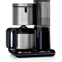 Bosch TKA8A683, Suodatinkahvinkeitin, 1,1 L, Jauhettu kahvi, 1100 W, Musta, Ruostumaton teräs