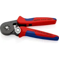 Knipex Pääteholkkipihdit 180 mm, nelileukainen puristuspää,