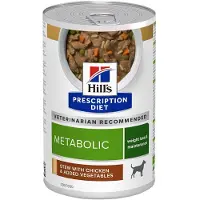 Hill's Pet Nutrition 24x354g Metabolic kana & kasvikset Hill’s Prescription Diet koiralle