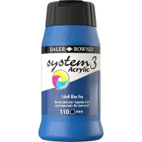 Daler Rowney DR System 3 akryyli 110 Cobalt blue (hue) - 500ml