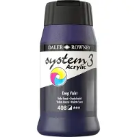Taidepiste DR System 3 akryyli 408 Deep violet - 500ml